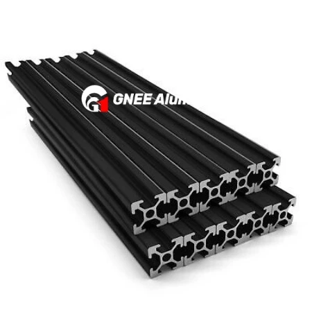 6063 V-Slot Black Anodized Aluminum Profile 6063 V-Slot Black Anodized Aluminum Profile