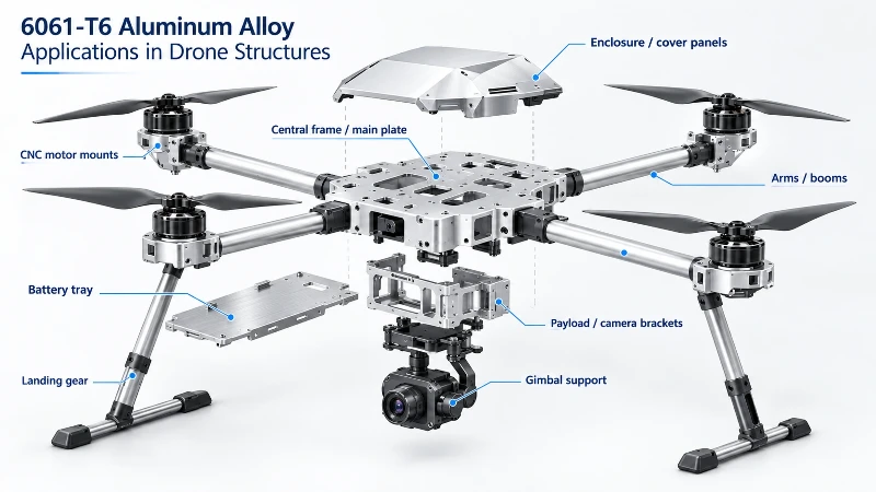 Applications Of 6061-T6 Aluminum In Drone Structures Applications Of 6061-T6 Aluminum In Drone Structures